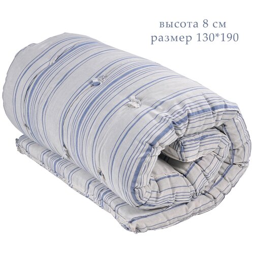 Матрас ватный в ТИКе, размер 70х200, высота 8 см