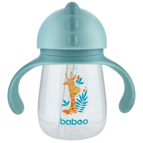 Поильник с трубочкой baboo Safari 260 мл зеленый