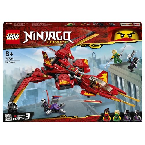 Конструктор LEGO Ninjago 71704 Истребитель Кая, 513 дет. конструктор lego ninjago 71762 огненный дракон эво кая