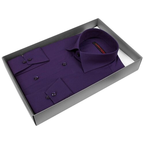фото Рубашка alessandro milano limited edition 2075-41 цвет фиолетовый размер 52 ru / xl (43-44 cm