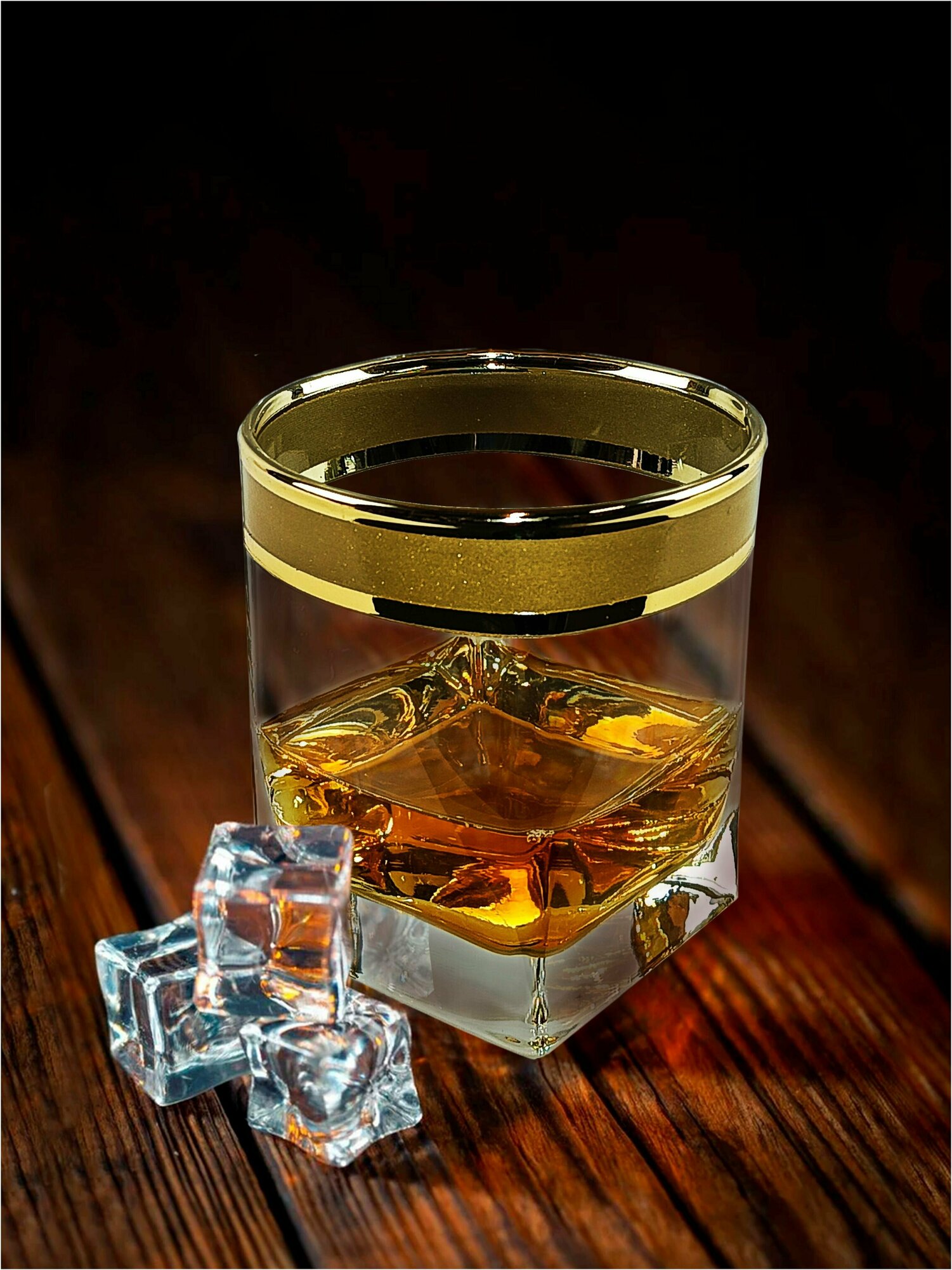 фото Подарочный набор стаканов для виски с алмазной гравировкой PROMSIZ Ампир / подарок мужчине, папе, мужу, начальнику / 310 мл, 6 шт.