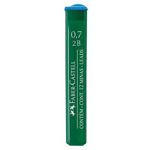 Грифели для механических карандашей Faber-Castell Polymer, 12шт., 0,7мм, 2B, цена за штуку, 286028 набор карандашей чернографитовых 12 штук 2в 2н