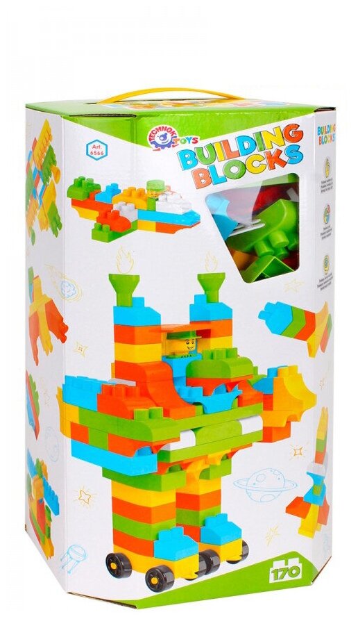 Конструктор для мальчиков 170 деталей технок робот трансформер