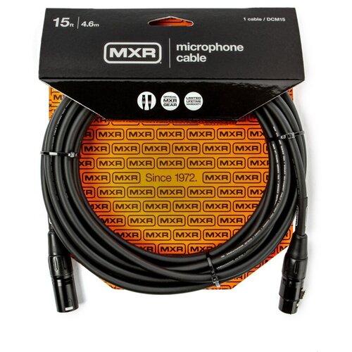 DCM15 MXR Микрофонный кабель, 4.5м, Dunlop