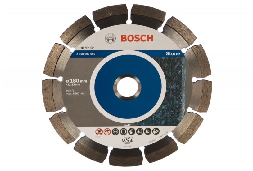 Диск алмазный BOSCH Standard for Stone 180-22,23 - фотография № 1