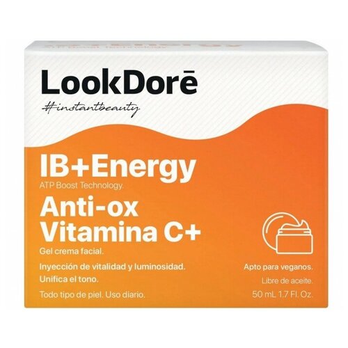 Легкий тонизирующий крем-флюид LookDore IB+ENERGY ANTI-OX VITAMIN C+ CREAM, 50 мл
