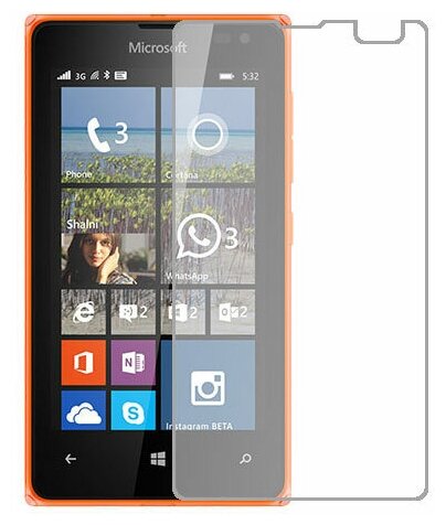 Microsoft Lumia 532 защитный экран Гидрогель Прозрачный (Силикон) 1 штука
