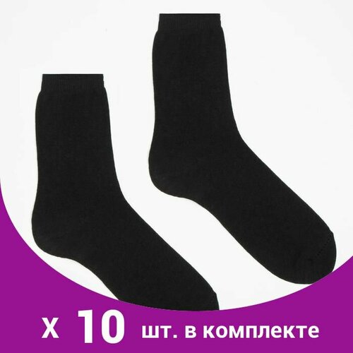 Носки , 10 пар, размер 29, черный