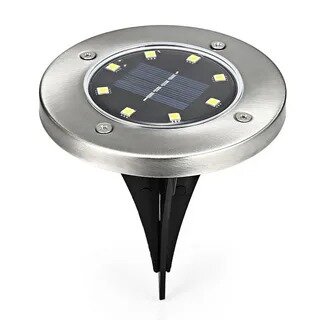 фото Набор садовых светильников на солнечных батарейках 4 штуки