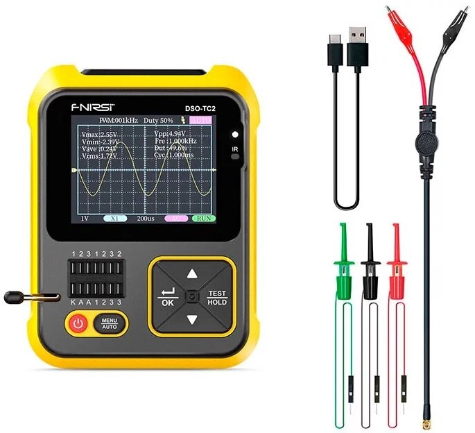 Осциллограф с транзисторным тестером FNIRSI DSO-TC2 2 в 1