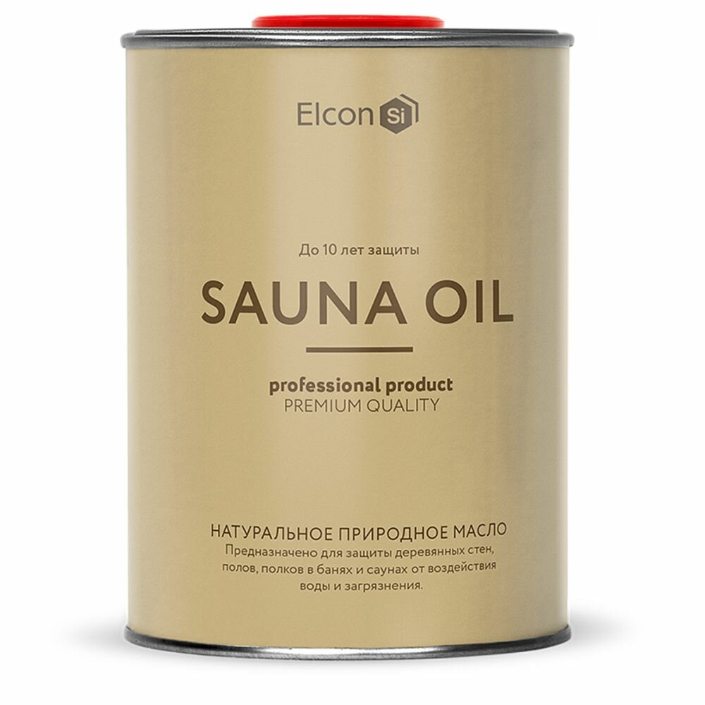Масло для Полков Elcon Sauna Oil 1л в Банях и Саунах, Бесцветное / Элкон Сауна Ойл.