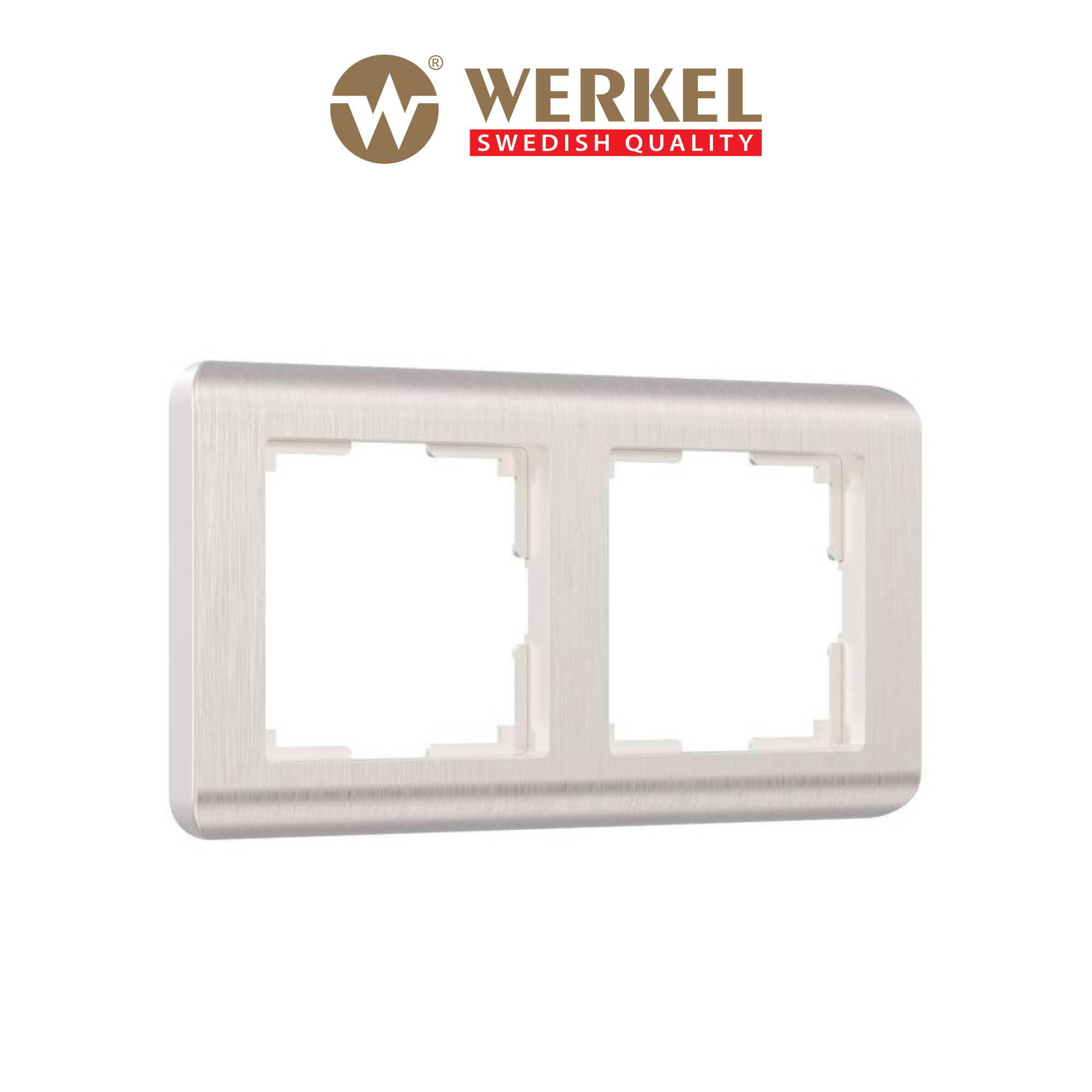 Рамка из пластика на 2 поста Werkel Stream W0022113 перламутровый