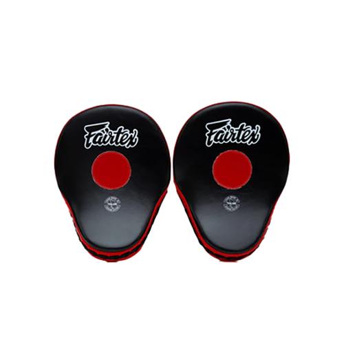 Лапы боксерские Fairtex Contoured FMV9 Black/Red (One Size)