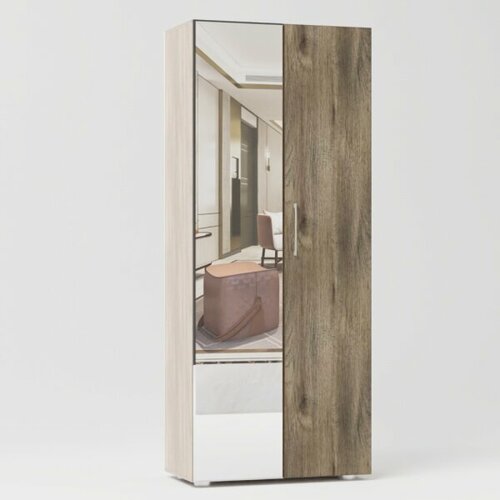 ЭКО Шкаф 2-х ств Флора с зеркалом 20500₽