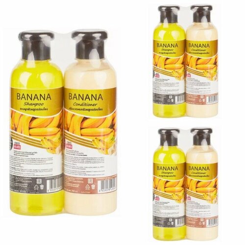 Набор для ухода за волосами Coco Blues шампунь и кондиционер с экстрактом банана 360 мл x 2 3 уп 3335₽