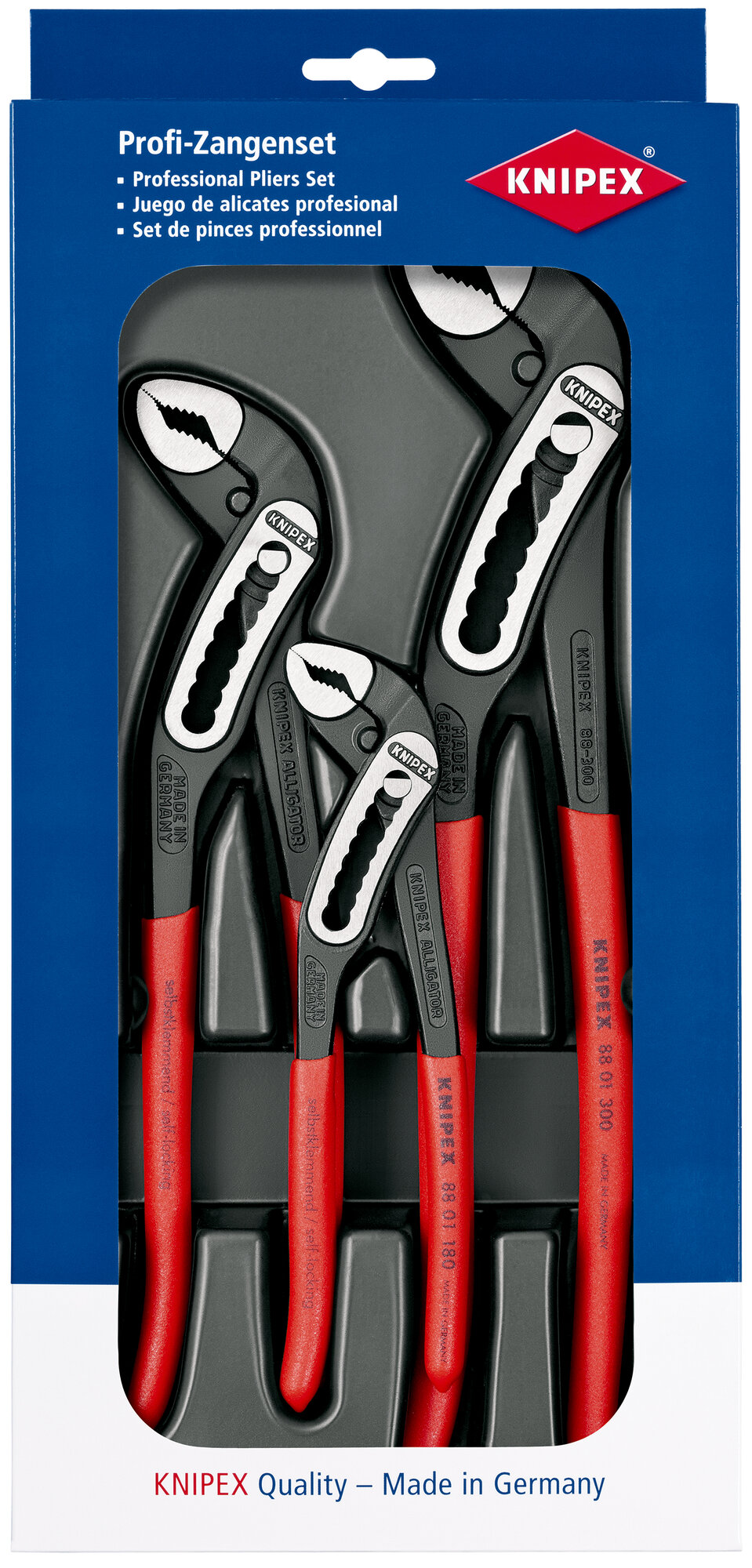 Набор KNIPEX ALLIGATOR в ложементе, 3 пр, KN-8801180/250/300 KN-002009V03