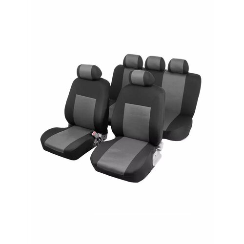 Авточехлы Premium серый 1896₽