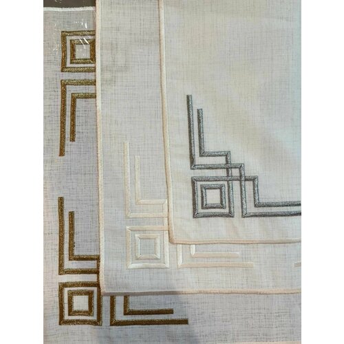 Сервировочный набор на льняной основе Орнамент