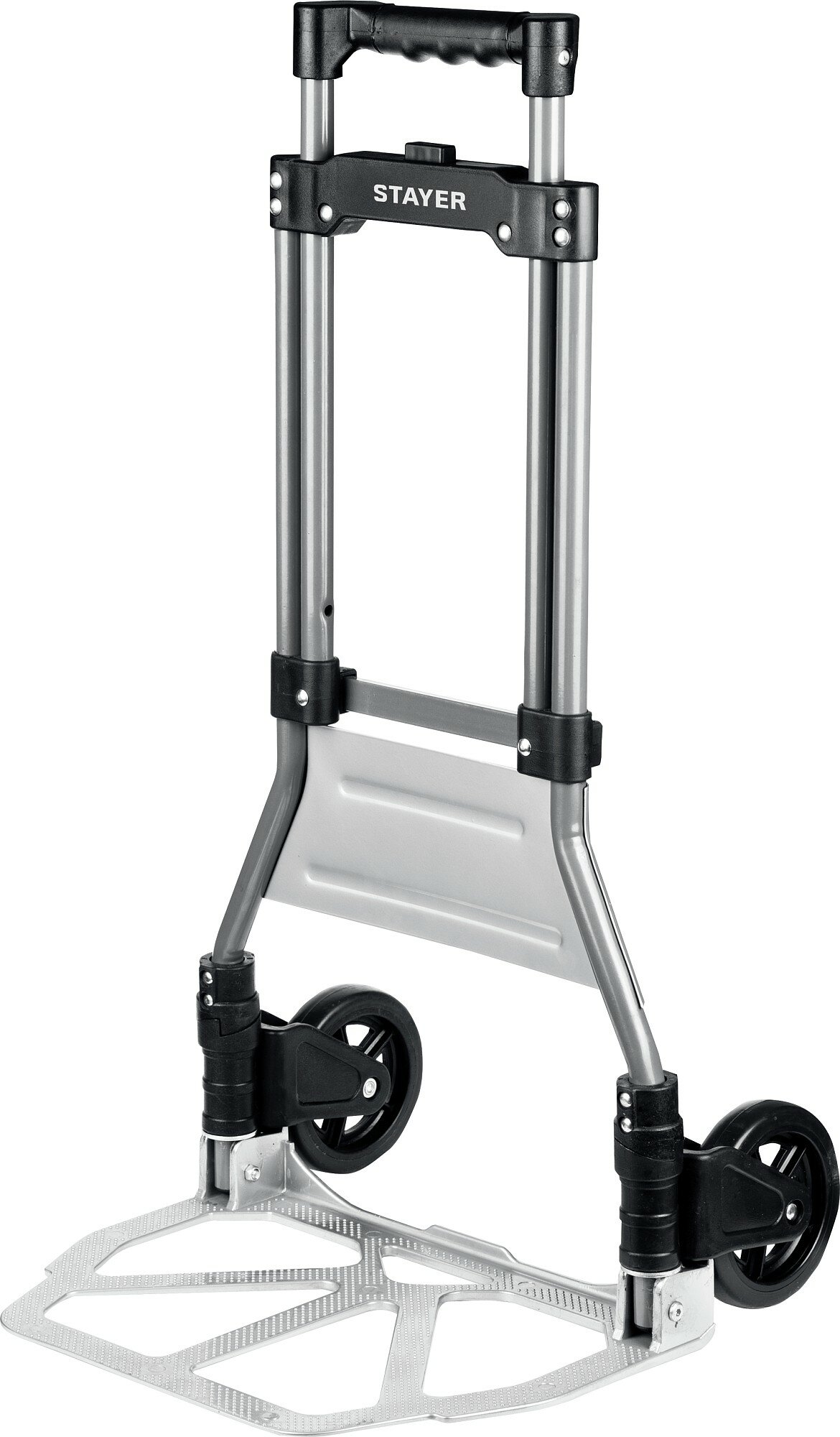 STAYER PROTruck до 90кг каркас из стали платформа из алюминия платформа 39х28см колеса d13см вес 4кг складная хозяйственная тележка (38755-90)