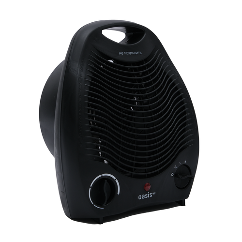 Тепловентилятор Oasis SV-21R 2 кВт 3 режима напольныйнастольный черный IPX0 1350₽
