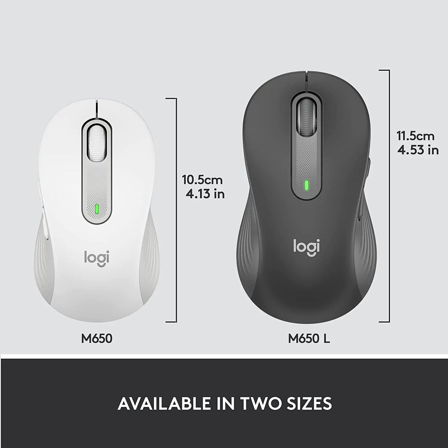 Мышь LOGITECH M650L Signature Bluetooth Mouse - OFF-WHITE, беспроводная, для ПК и ноутбуков, оптическая