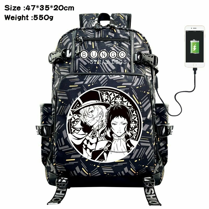 Аниме Рюкзак Игры Великий Из Бродячих Псов / Bungo Stray Dogs Рюкзак Школьный, Подростковый, Молодежный