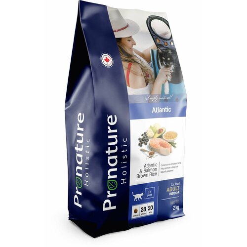 Pronature Holistic Atlantic корм для кошек для кожи и шерсти лосось с рисом 2кг