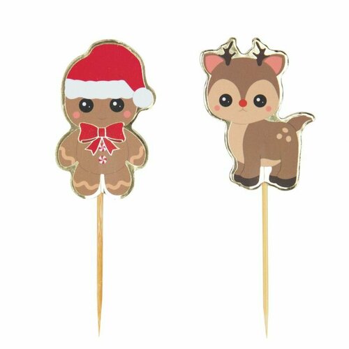 Шпажки Пики для декора блюд Новый год 10 шт франция TimPuce Factory 870₽