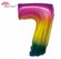 Шар Цифра "8" Радуга в упаковке, 86 см