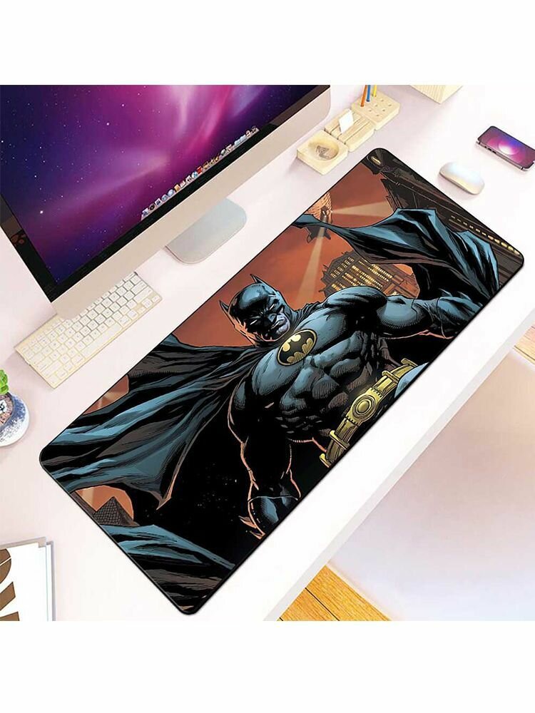 Batman Ковер для компьютерного стола большого размера 400x90xxl, из фильма Marvel о Бэтмене