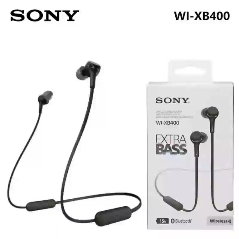 Беспроводные наушники Sony WI-XB400, USB Type-C, черный, Bluetooth. — фото 1
