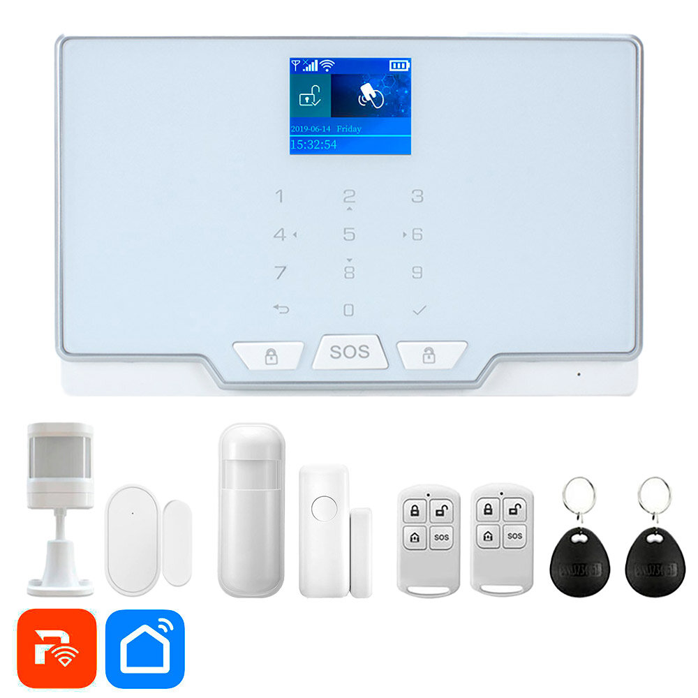 Комплект охранной GSM/WIFI сигнализации Ps-Link G20W-4, 2 датчика движения и 2 датчика открытия