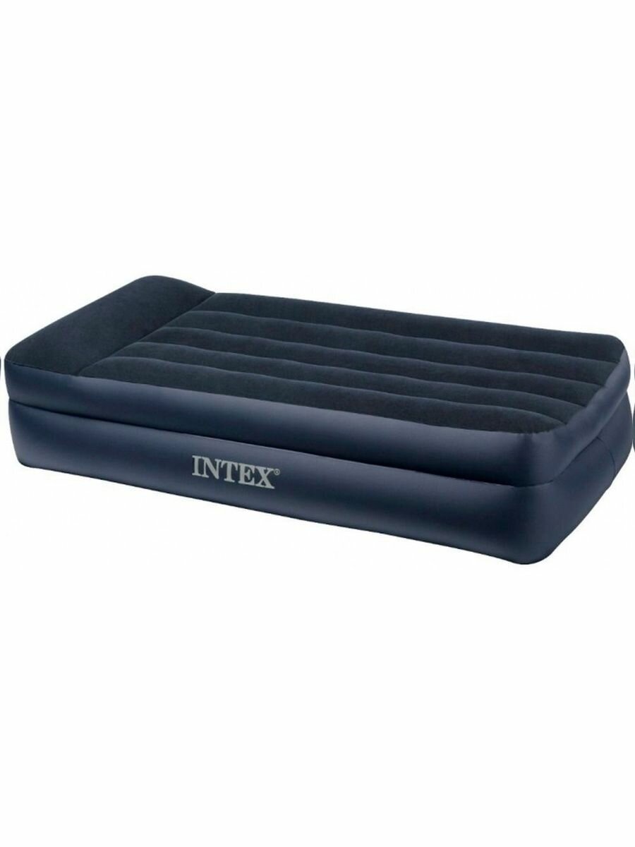 Кровать надувная Pillow Rest 99х191х42см со встроенным электрическим насосом INTEX 64122