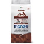 Сухой корм Monge Dog Speciality Line Monoprotein для взрослых собак всех пород, из ягненка с рисом и картофелем 2,5 кг - изображение