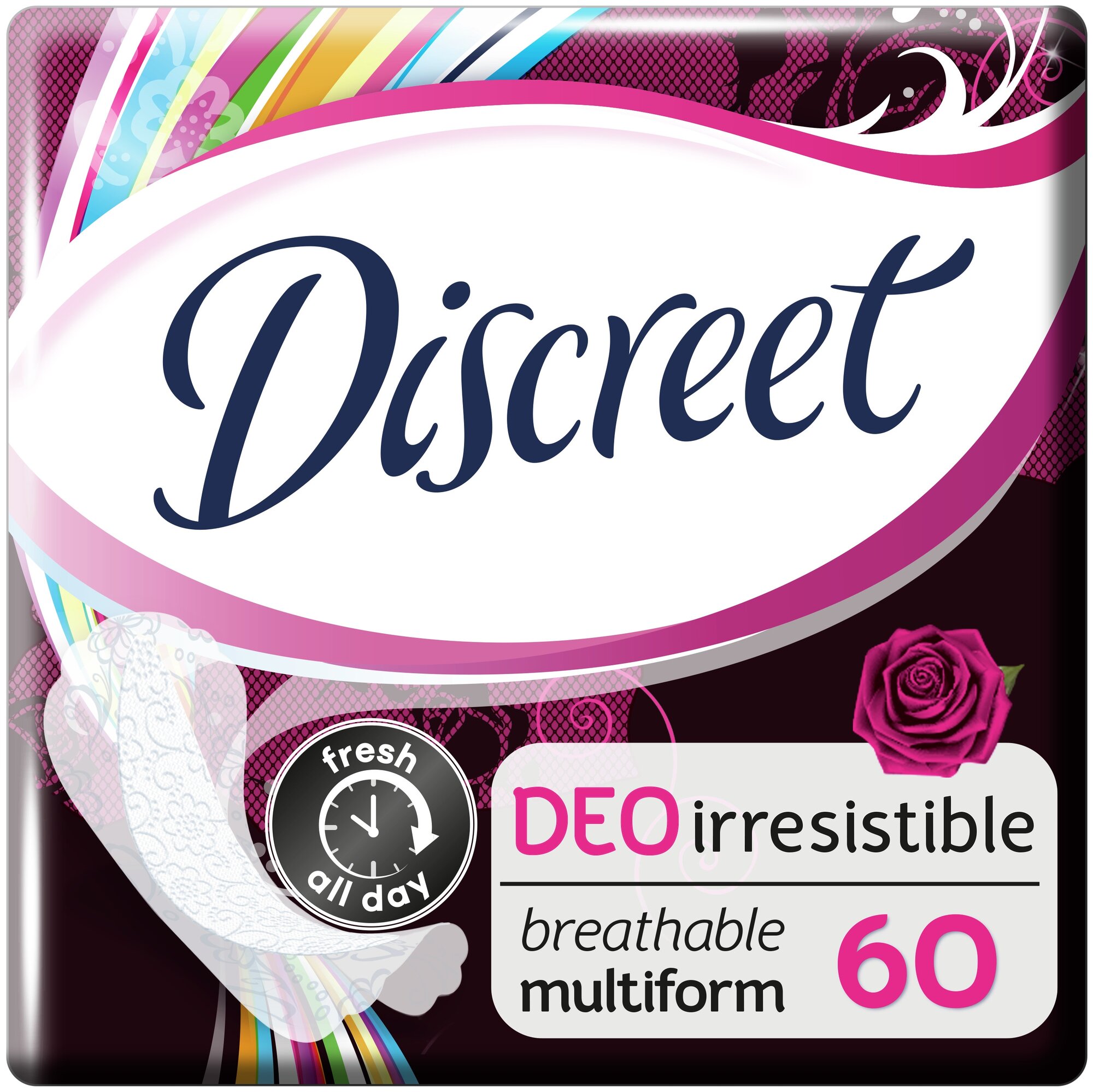 Discreet прокладки ежедневные Deo Irresistible Multiform, 60 шт.