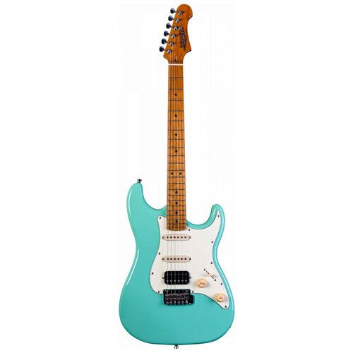 Электрогитара Stratocaster(H-S-S) с машинкой тремоло, Sea Foam Green, JET электрогитара stratocaster h s s с машинкой тремоло sea foam green jet