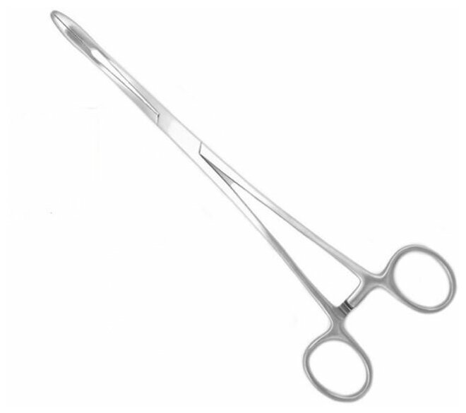 Зажим-корнцанг изогнутый — фото 1