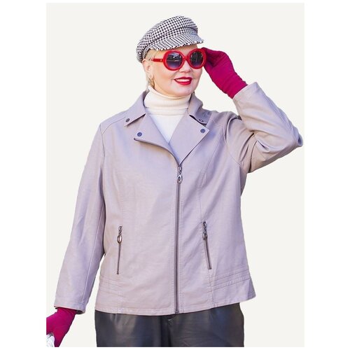 Косуха жен. из эко-кожи D1908(3051), Monterey, Серо-зеленый, размер 56-58