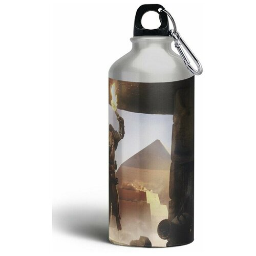 Бутылка фляга спортивная игры Assassins Creed Origins (ассасинс крид) - 6010 сумка на плечо coolpodarok ассасинс крид assassins creed в кольчуге
