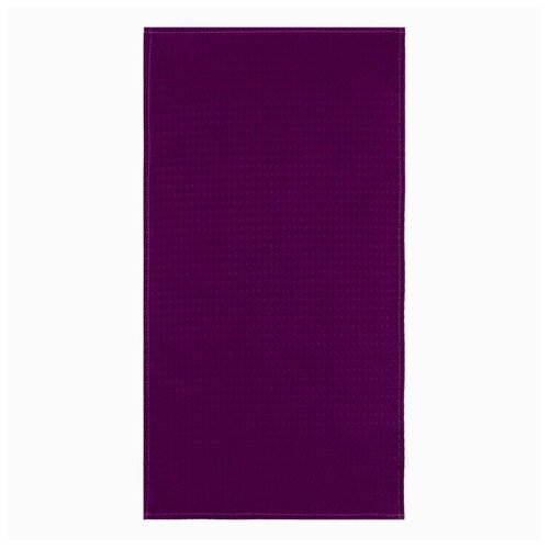 Русский дом Полотенце 35х60 см, баклажан, вафля, 240 гр/м2, хлопок 100%