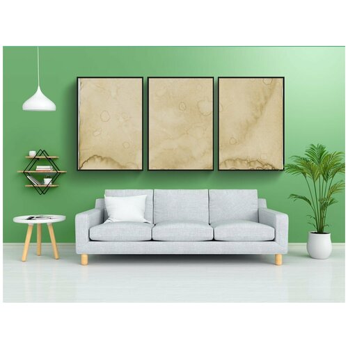 фото Набор модулных постеров для интерьера "страница, pergament, старый" 60x90 см. в тубусе, без рамки lotsprints