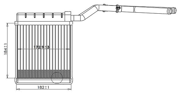 Радиатор отопителя для автомобилей Focus II (05-)/C-Max (03-) LRh 1076 LUZAR