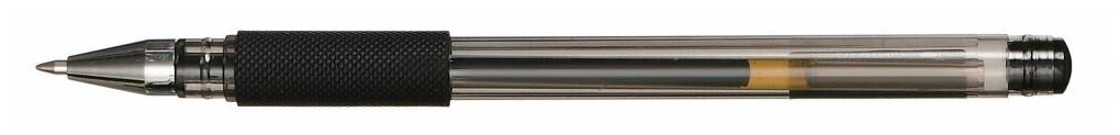 Ручка Silwerhof гелев. ADVANCE (026158-02) d=0.5мм черн. черн. кор. карт. сменный стержень линия 0.3мм резин. манжета