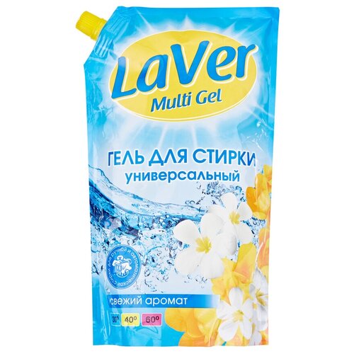 Гель для стирки LaVer универсальный, 1 л, дой-пак