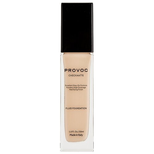 Provoc Тональный флюид Checkmatte Foundation, 30 мл, оттенок: 27 тональная основа для лица checkmatte fluid foundation mattifying finish 30мл no 27