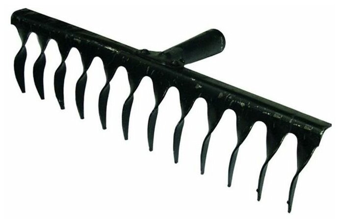 фото Грабли садовые 14-зубые витые без черенка
