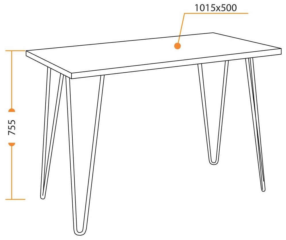 Стол письменный WD-06 Tetchair 15245 (DK) - фото №8