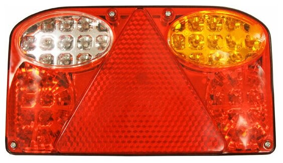 Фонарь задний LED 24V, правый с кабелем (универсальный, 235х135х55мм, 42LED, 8.4W)