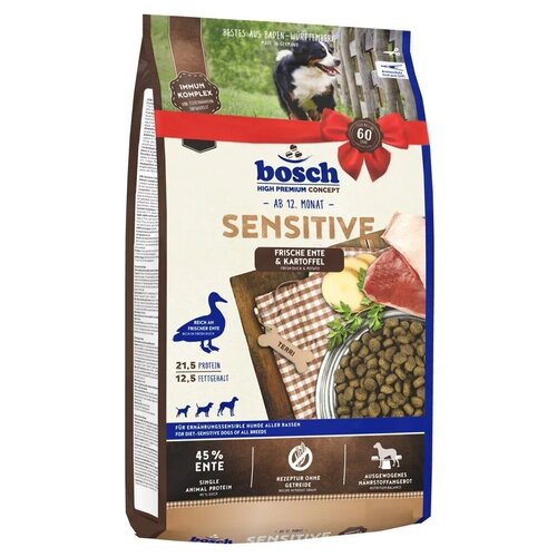 Bosch Sensitive Сухой корм для собак склонных к аллергии с уткой и картофелем 1 кг. (8089001)