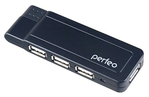 USB HUB Perfeo PF-VI-H021 4 порта черный